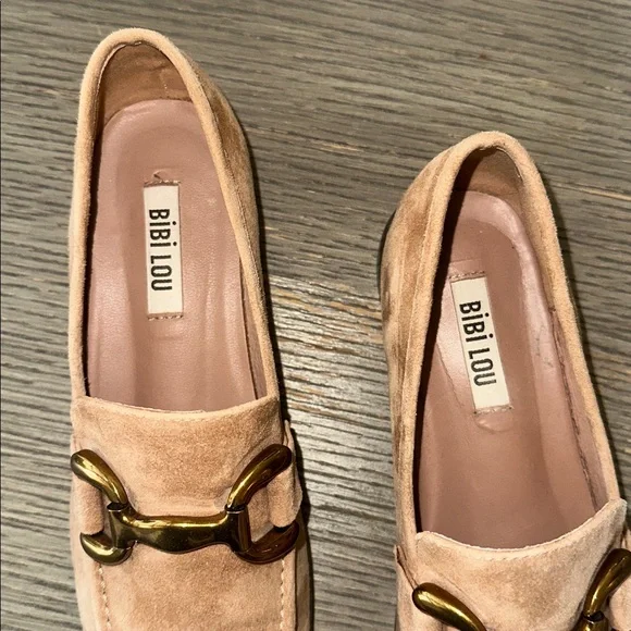 Bibi Lou tan suede bit loafer size 37 - Picture 2 of 9